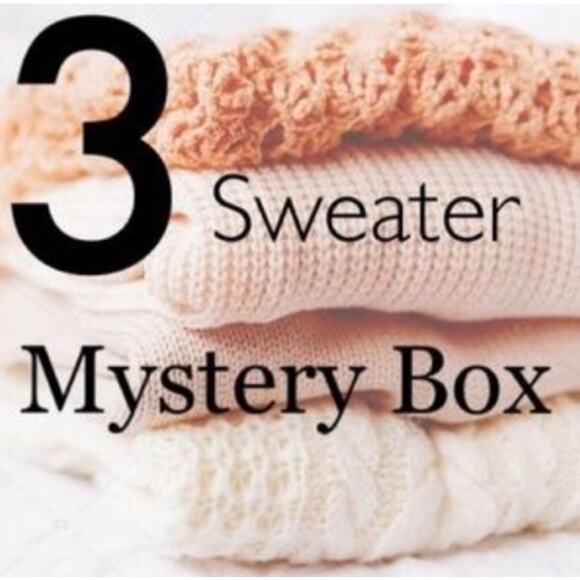 THREE Sweaters MYSTERY BOX Variety Colors Pattern Styles Choose Your Size - Picture 3 of 8